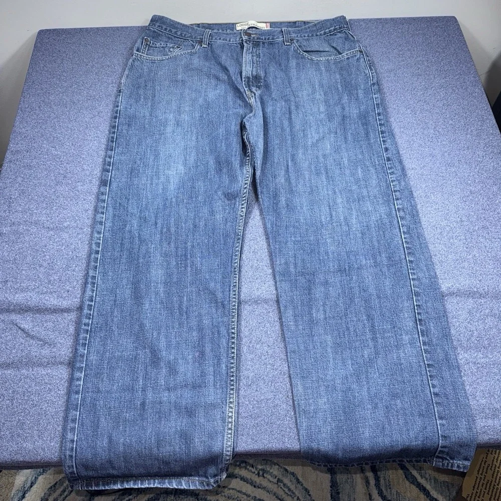 Vintage Levis 569 Jeans Mens 40x32 Blue Loose Straight Baggy Y2k Grunge Wide Leg